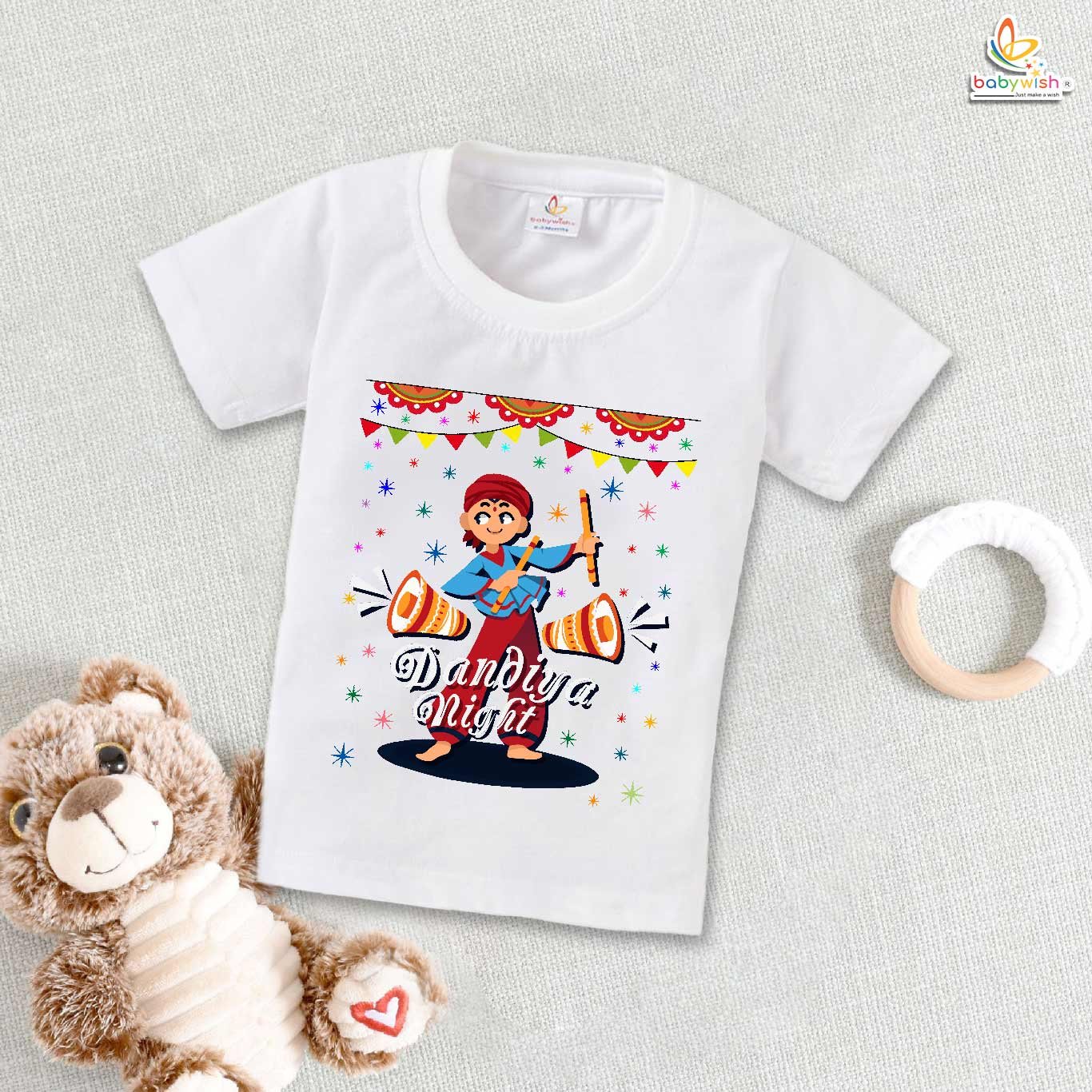 Babywish Baby Navratri T-shirt My First Dussehra Dandiya Night in Navratri
