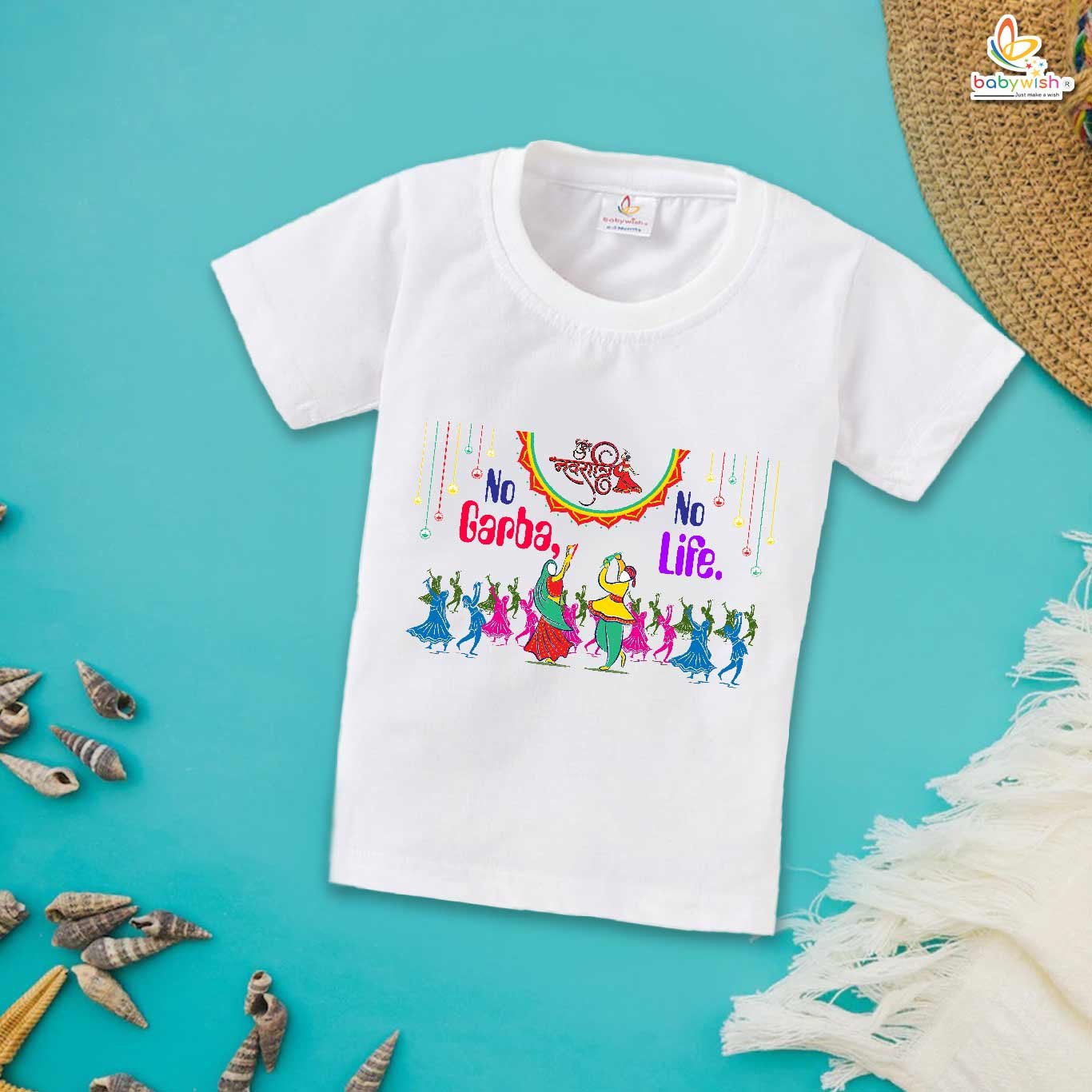 Babywish Baby Navratri T-shirt My First Dussehra No Garba No Dance