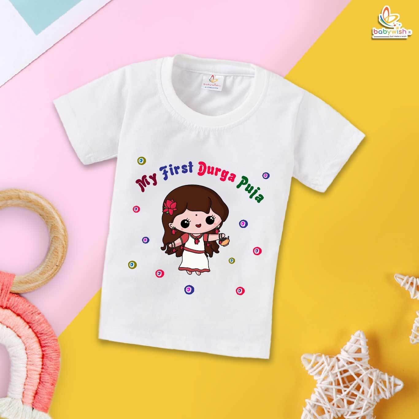 Babywish Baby Navratri T-shirt My First Dussehra First Durga pooja festivals