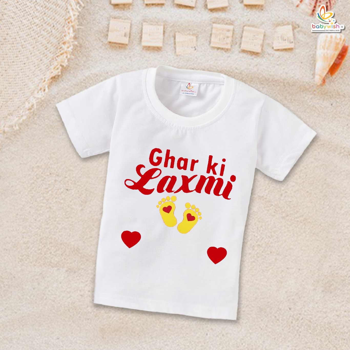Babywish Baby Navratri T-shirt My First Dussehra GHAR KI LAXMI