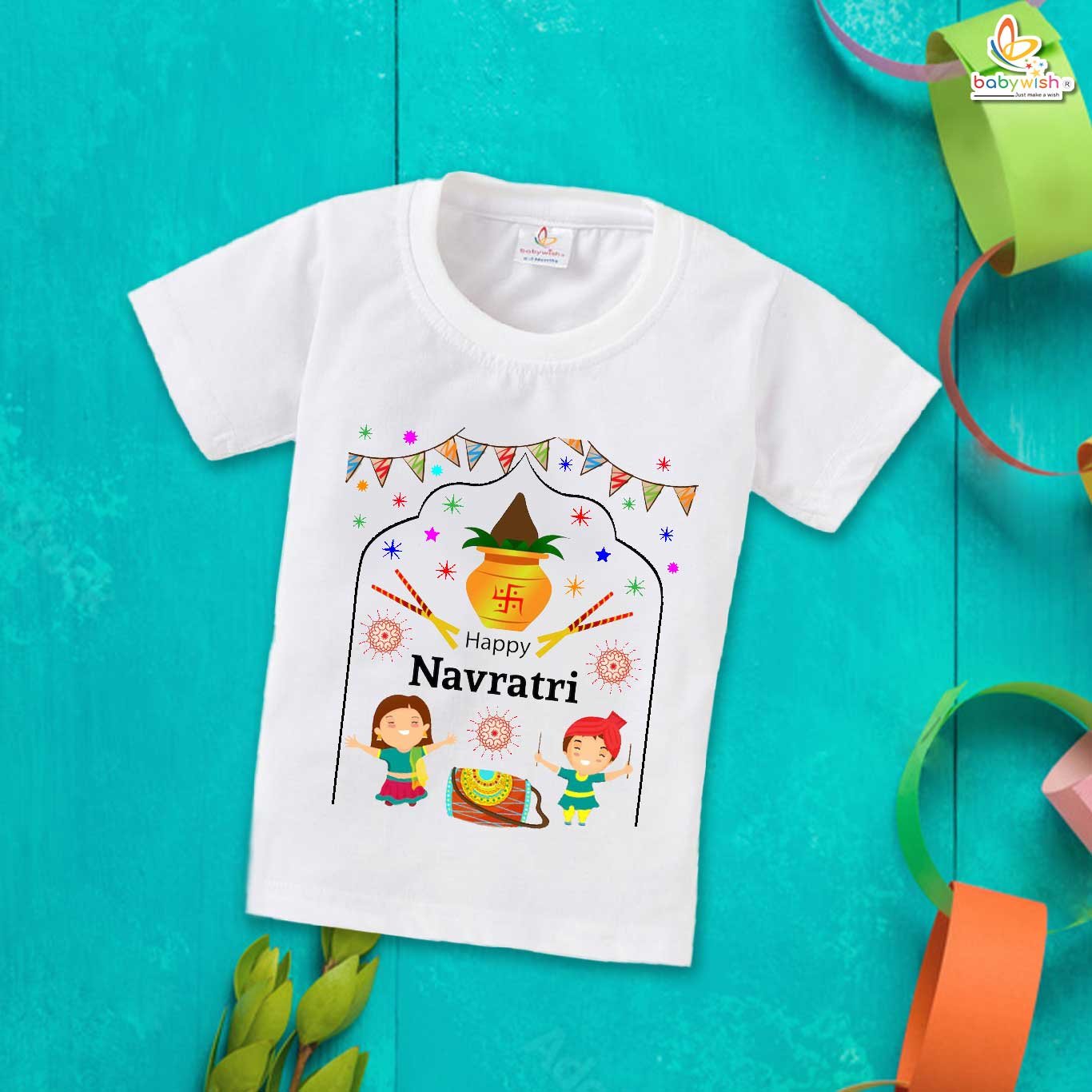 Baby Navratri T-Shirt My First Dussehra Happy Navratri Outfit for Boys & Girls – Babywish