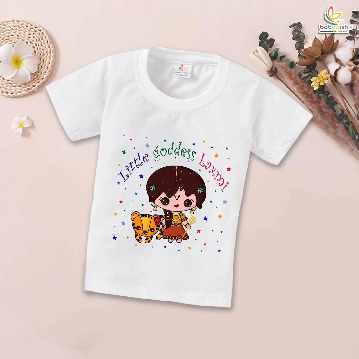 Babywish Baby Navratri T-shirt My First Dussehra Little Goddess