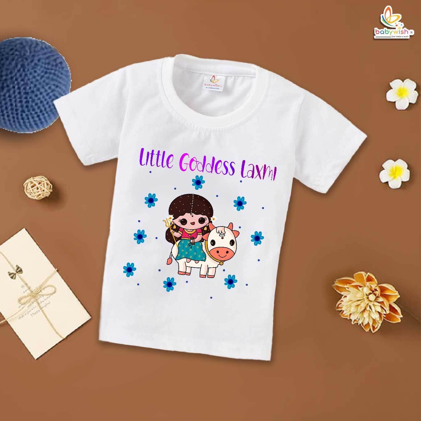 Babywish Baby Navratri T-shirt My First Dussehra Little Laxmi