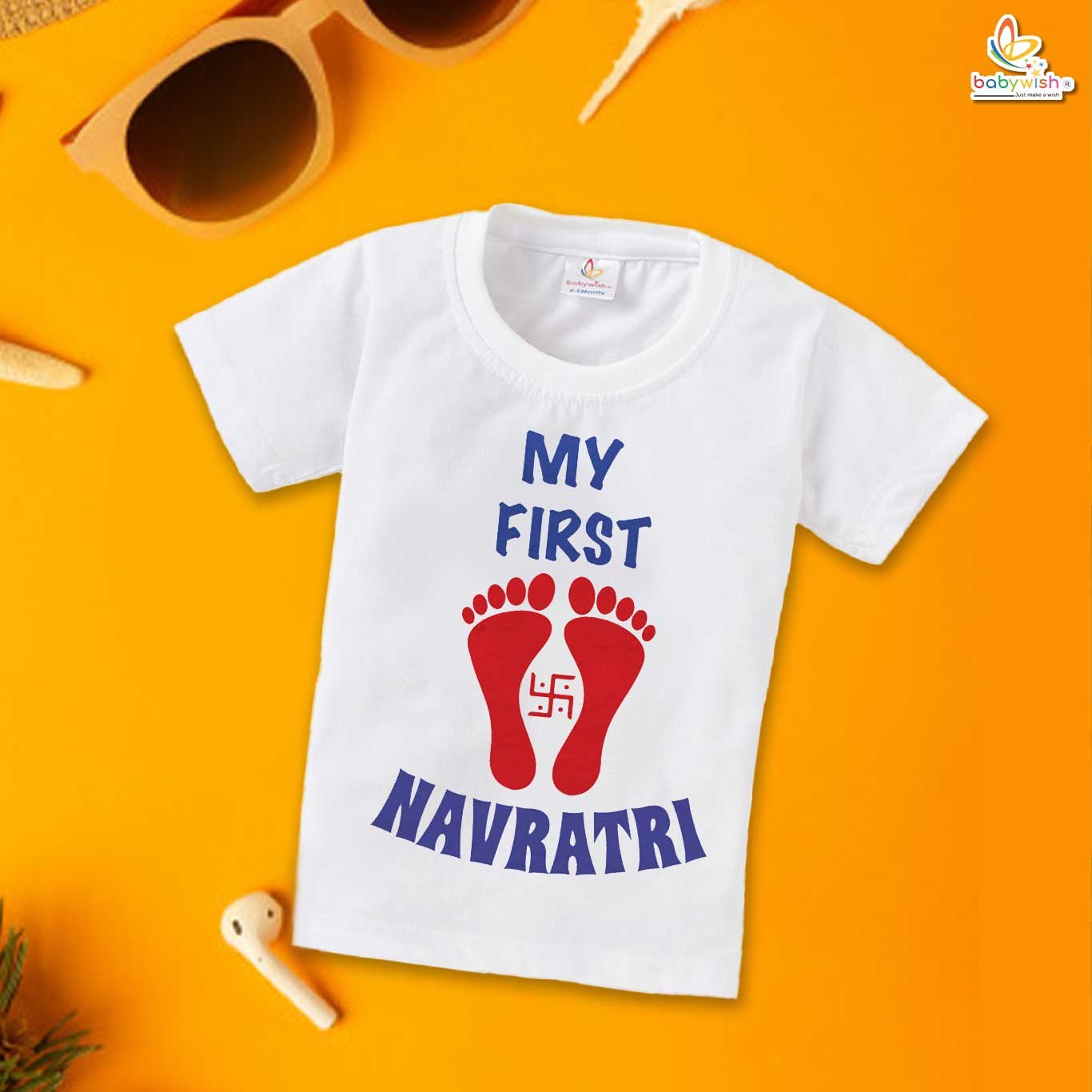 Babywish Baby Navratri T-shirt My First Dussehra MY FIRST NAVRATRI