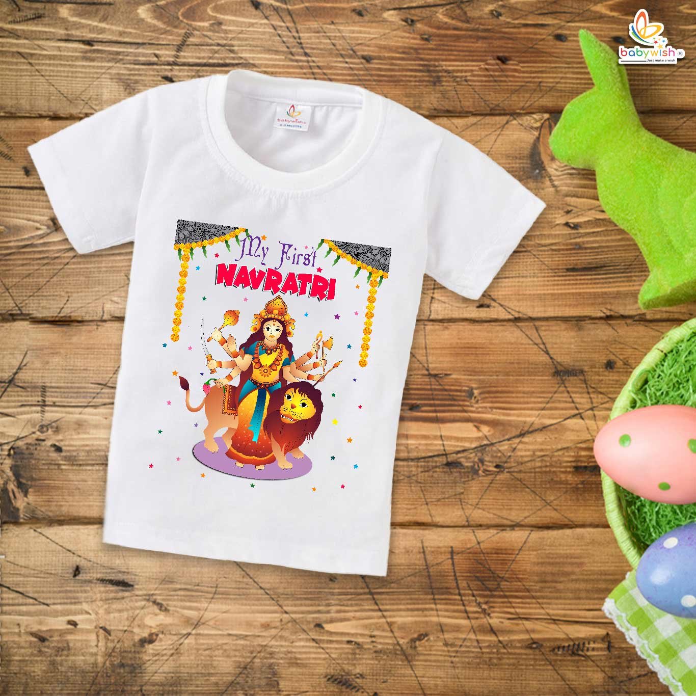 Babywish Baby Navratri T-shirt My First Dussehra My First Navratri