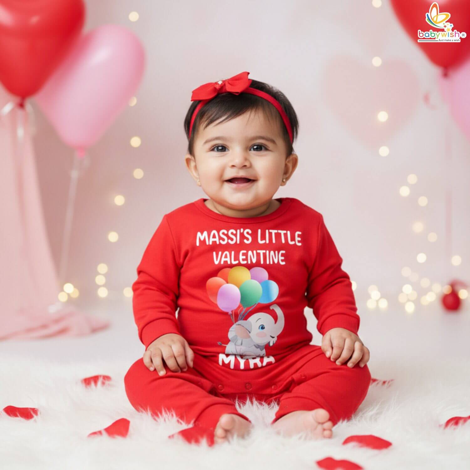 Valentine baby full romper Babywish