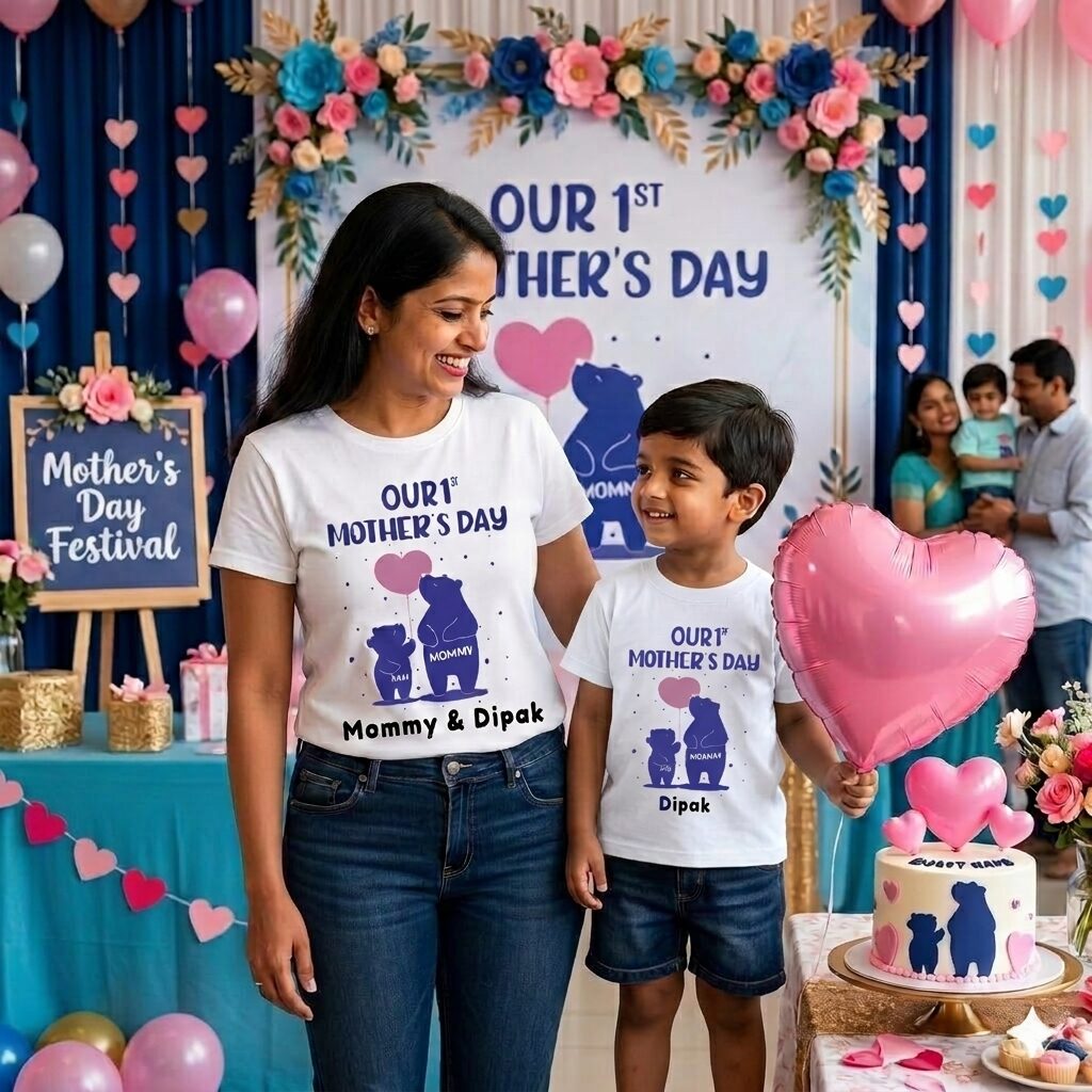 Cute bear mothers day tshirt