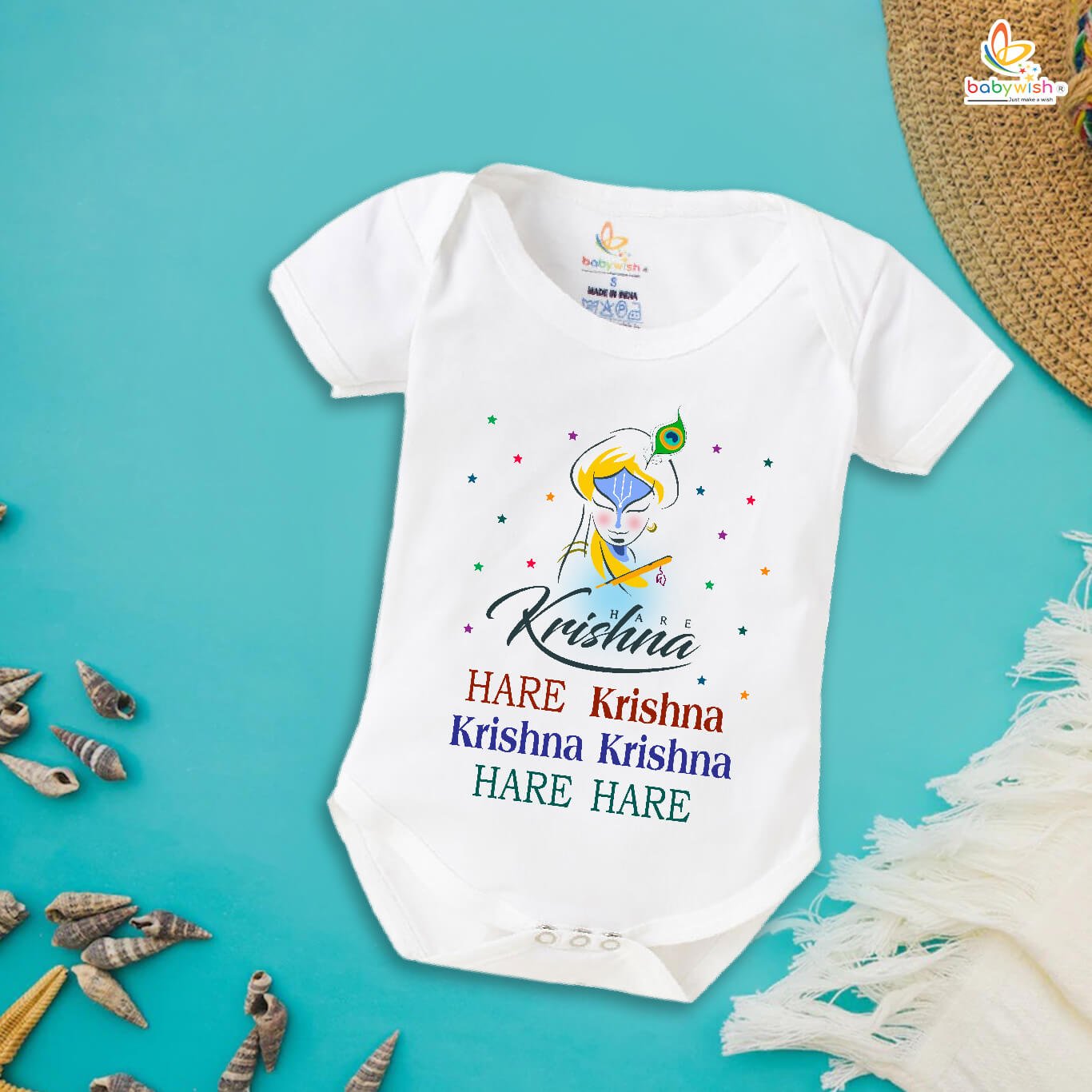 Dahi Handi Romper for Kids, Brother Sister Matching Dress, Cute Half Sleeve Onesie for Boys and Girls, Perfect Festive Dahi Handi Outfit Babywish