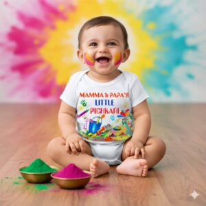Holi romper colorful splash print