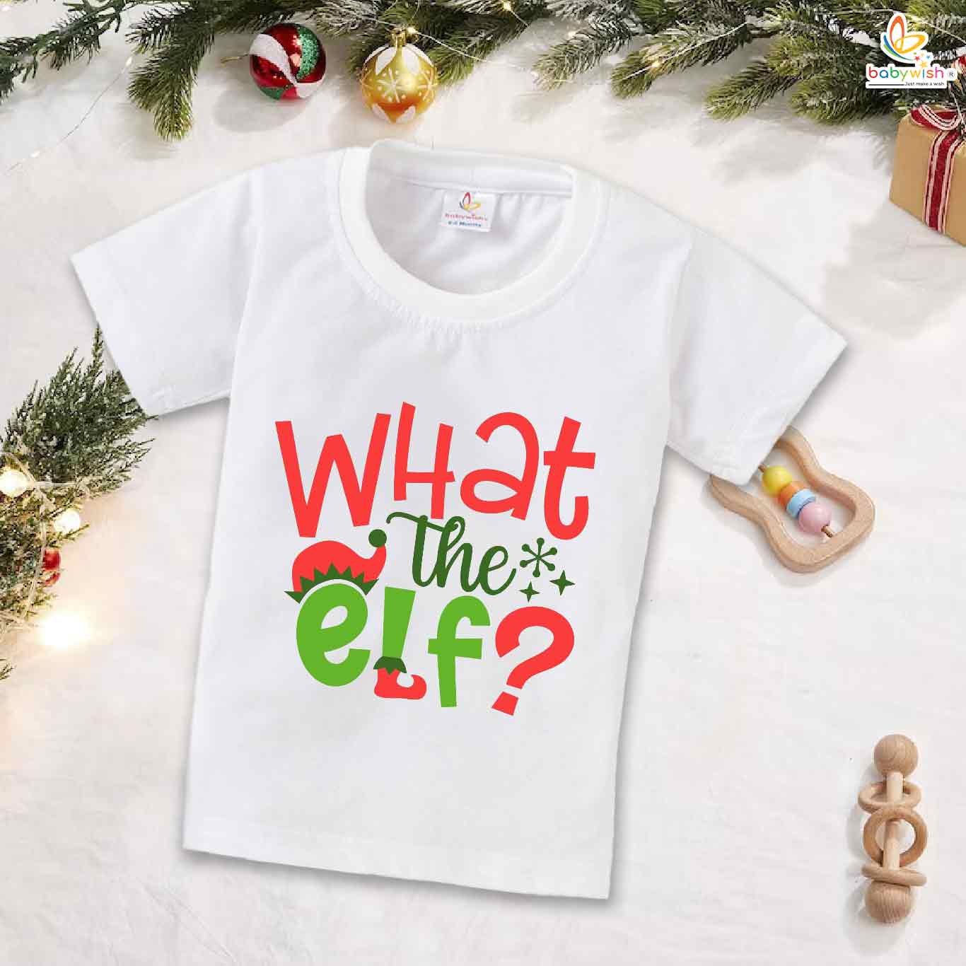 Babywish Christmas T-shirt My First Christmas T-shirt What the Elf