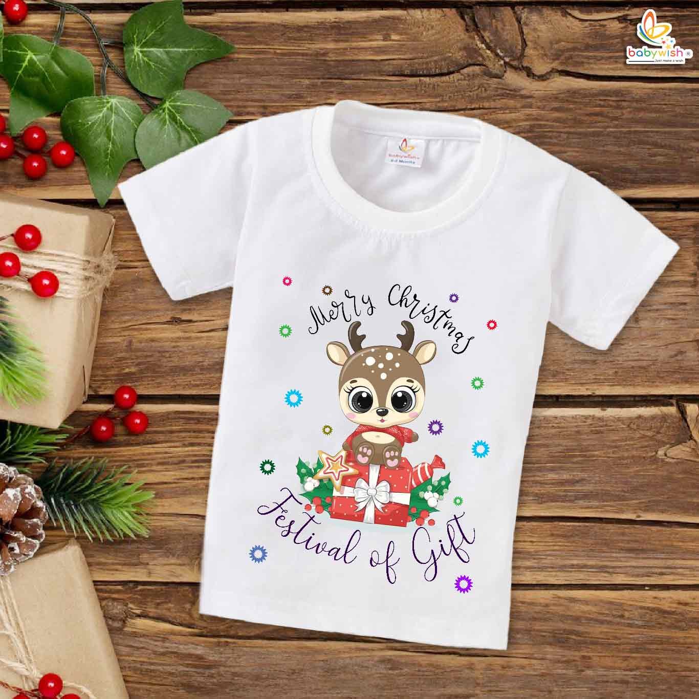 Babywish Christmas T-shirt My First Christmas T-shirt Merry Christmas Festivals Of Gift