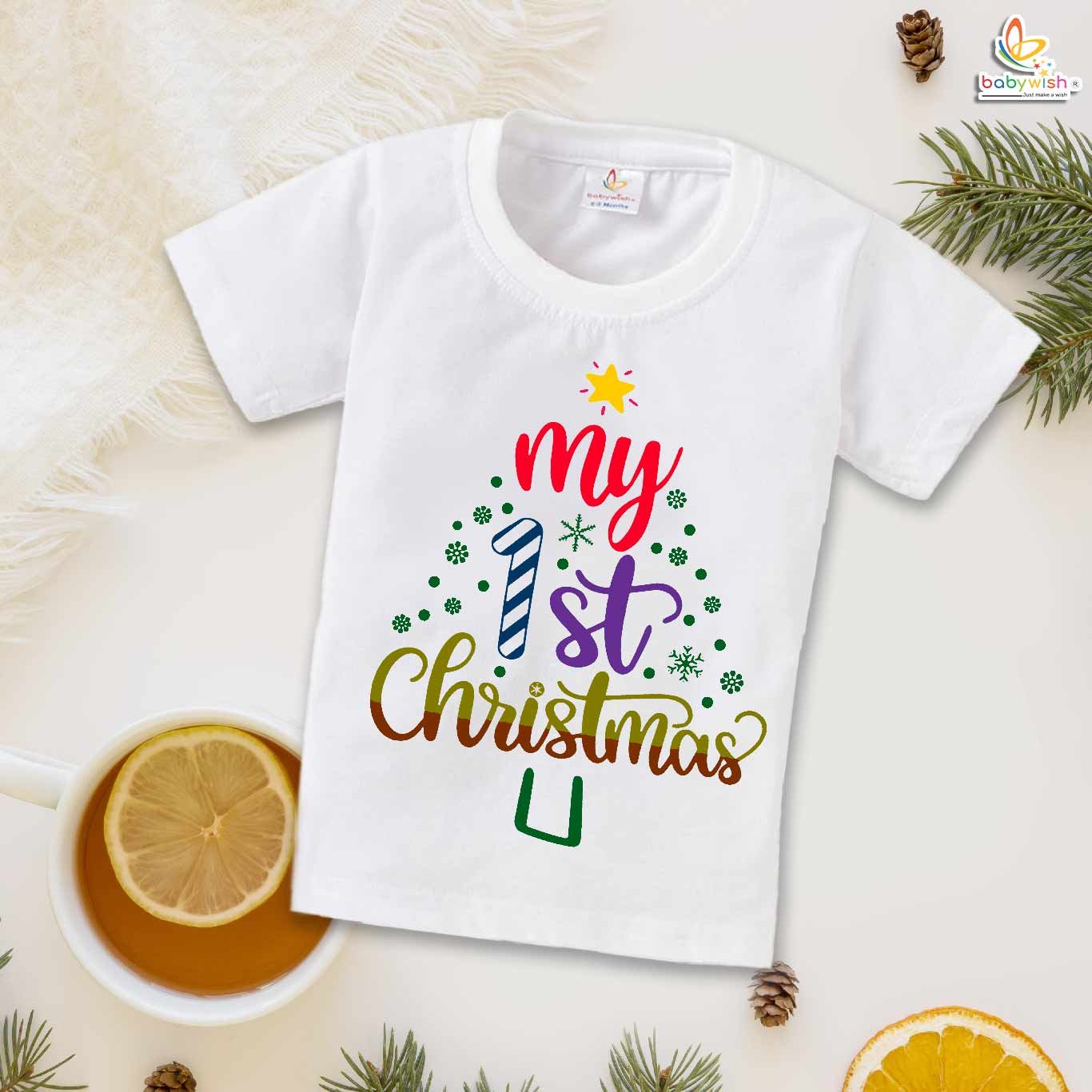Babywish Christmas T-shirt My First Christmas T-shirt My First Christmas Star