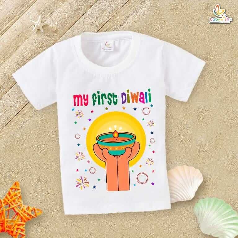 Babywish Baby Diwali T-shirt My First Diwali