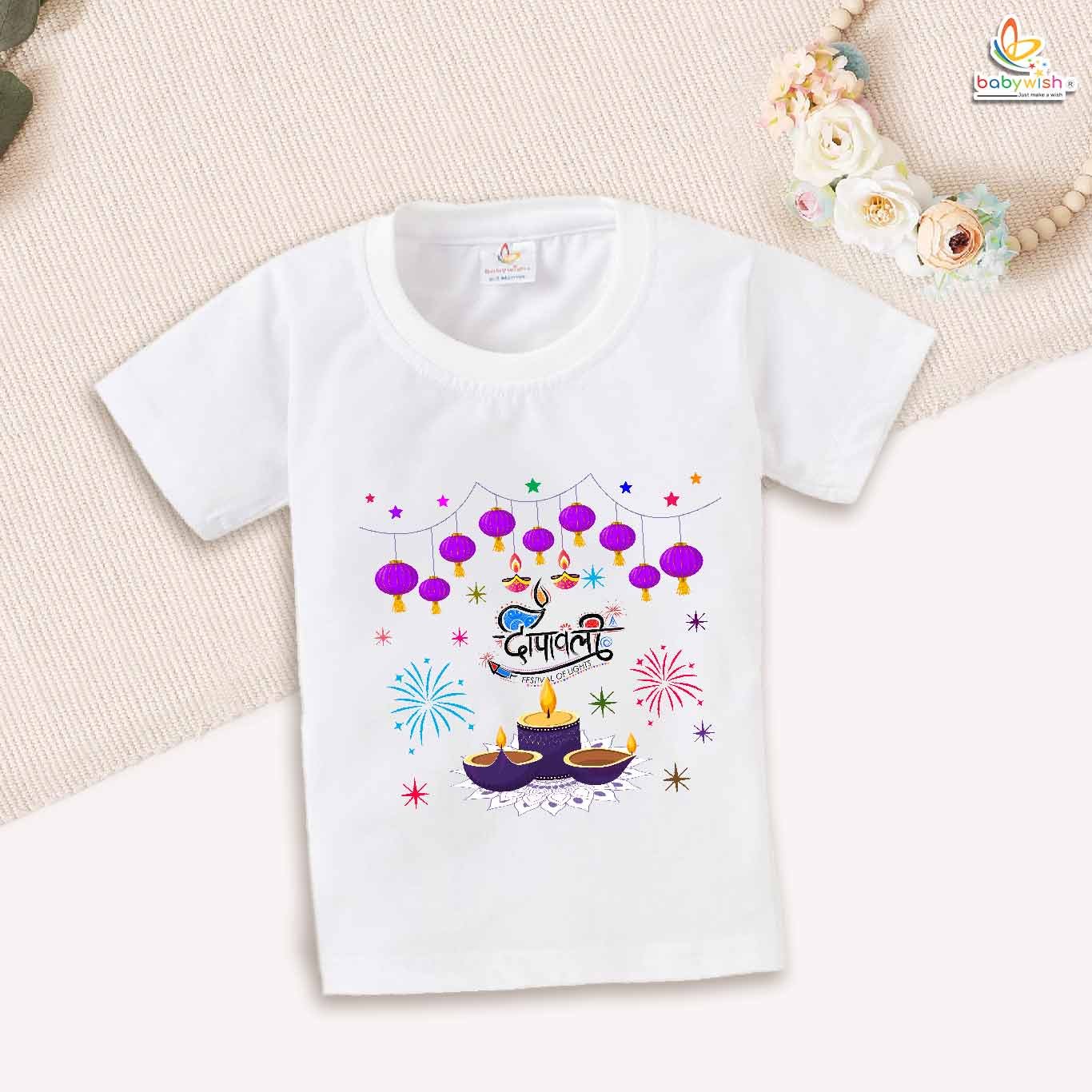 Babywish Baby Diwali T-shirt My First Diwali Diwali Festivals of Light