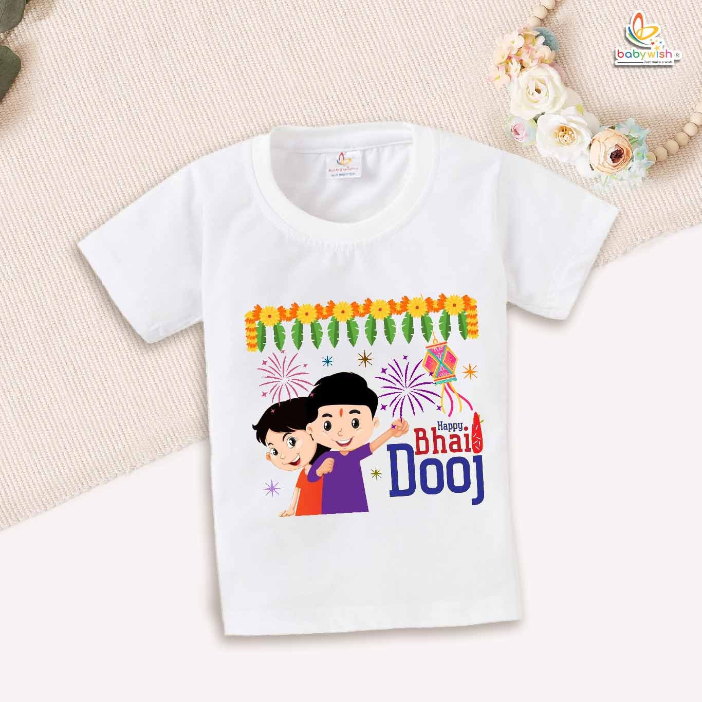 Babywish Baby Diwali T-shirt My First Diwali Happy Bhai Dooj