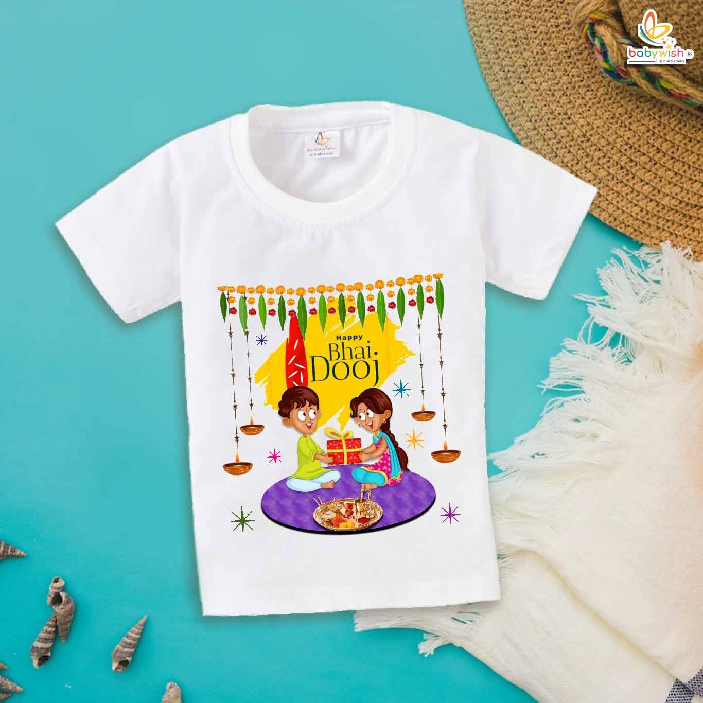 Babywish Baby Diwali T-shirt My First Diwali Happy Bhai Dooj