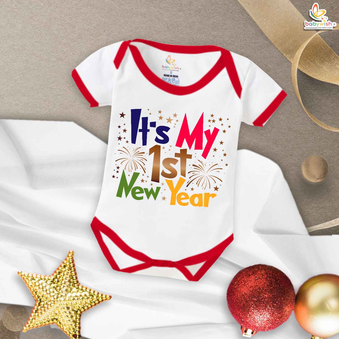 Babywish New Year Romper Clothes My First New Year Bodysuits It's My First New Year Party