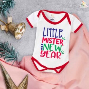 Babywish New Year Romper Clothes My First New Year Bodysuits Little Mister New Year Celebrations