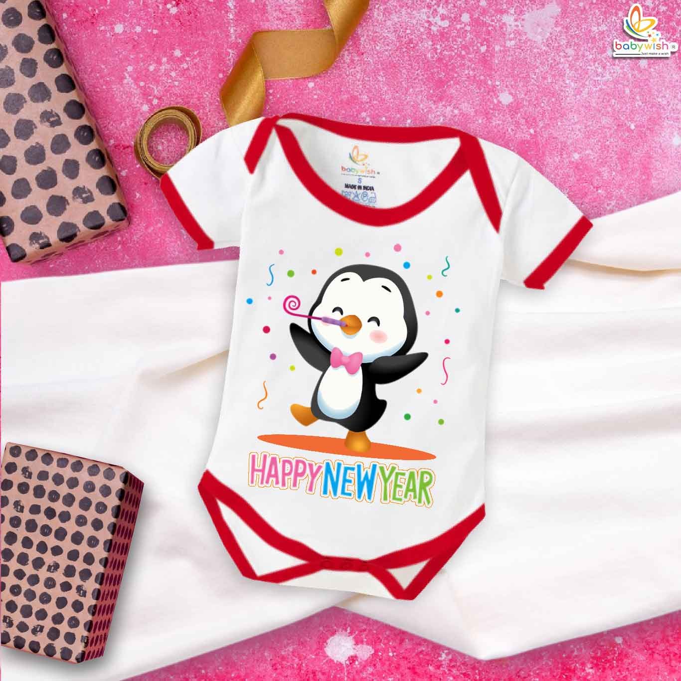 Babywish New Year Romper Clothes for Babies, My First New Year Bodysuits, Happy New Year Newborn Outfit, Cute Holiday Onesies for Boys & Girls