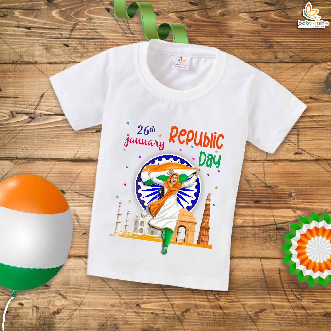 Republic Day baby t-shirt for kids