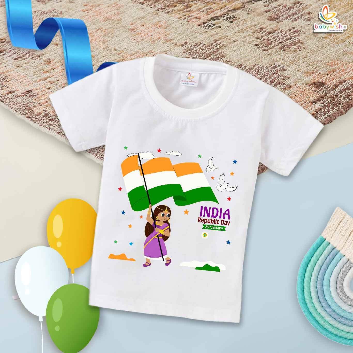 Babywish Republic Day T-shirt My First Republic Day T-shirt INDIA Republic Day 26th January