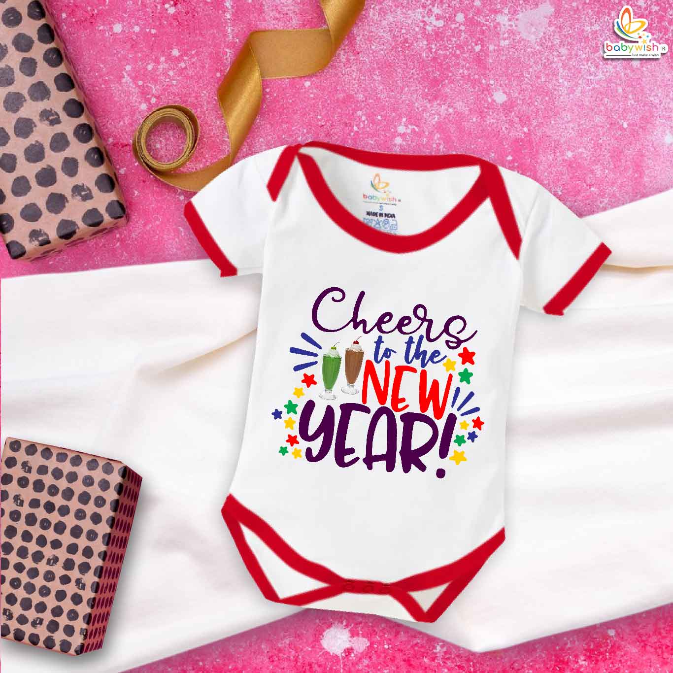 Babywish New Year Romper Clothes My First New Year Bodysuits Cheers to the New Year Celebrations