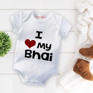 Rakshabandhan Romper for Baby Boys & Girls | Brother Sister Matching Rakhi Outfit | Newborn Infant Onesie Rakhi Gift Dress | Raksha Bandhan Special Clothes for Kids and Toddlers – Babywish