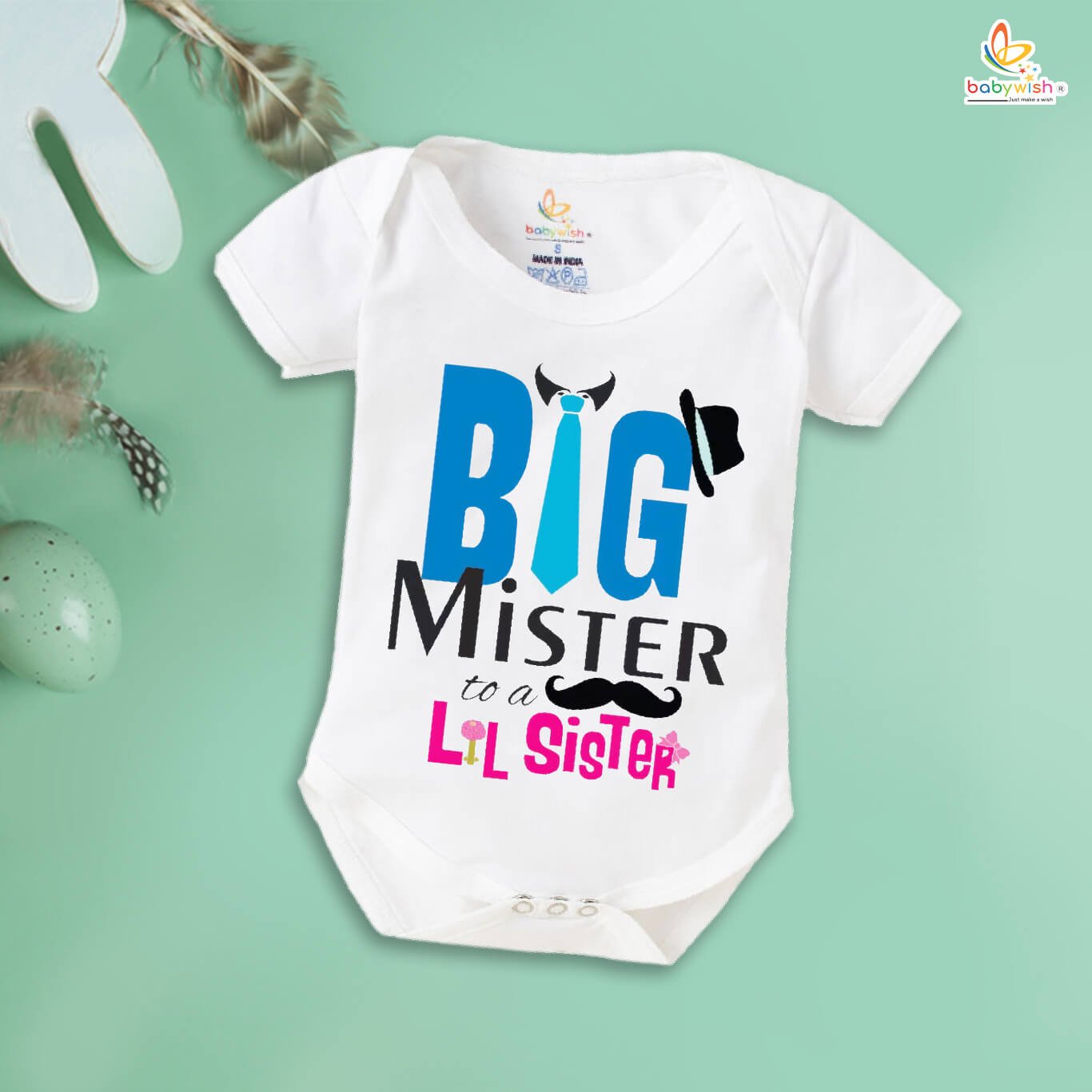 Rakshabandhan Romper for Baby Boys & Girls | Brother Sister Matching Outfit | Cute Rakhi Onesie Dress | Newborn & Infant Rakhi Gift Clothing | Festival Wear for Raksha Bandhan – Babywish