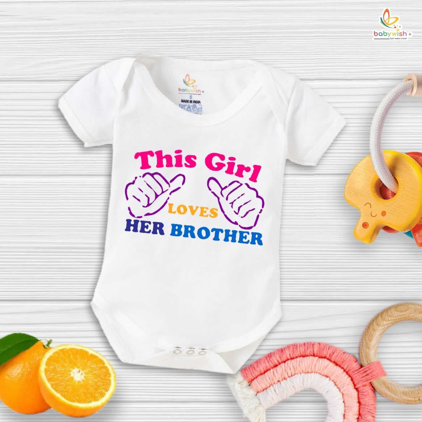 Rakshabandhan Romper for Baby Boys & Girls | Brother Sister Matching Outfit | Cute Rakhi Onesie Dress | Newborn & Infant Rakhi Gift Clothing | Festival Wear for Raksha Bandhan – Babywish