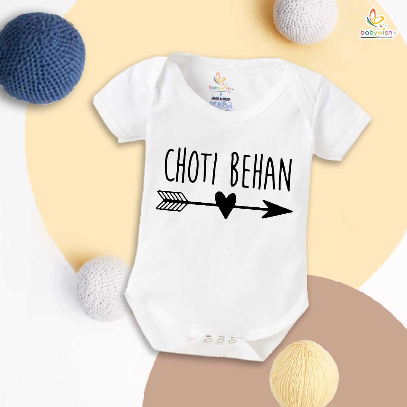 Babywish Rakshabandhan Romper Brother Sister Matching dress Rakshabandhan gift for Rakhi