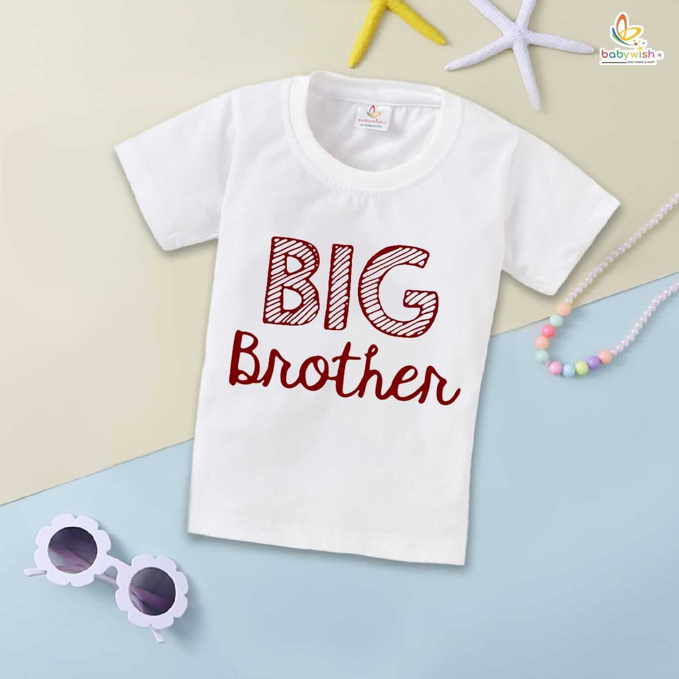 Rakshabandhan T-Shirt for Brother and Sister – Matching Cotton Tee for Siblings, Cute Rakhi Gift Outfit, Half Sleeve Comfortable Kids Topwear – Babywish
