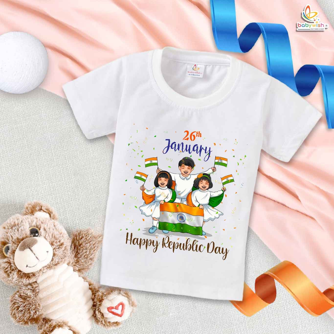 26 January Republic Day T-shirt for kids Babywish
