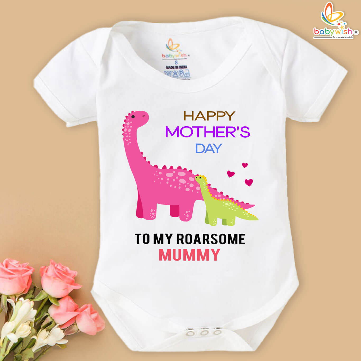 mothers day roarsome design romper