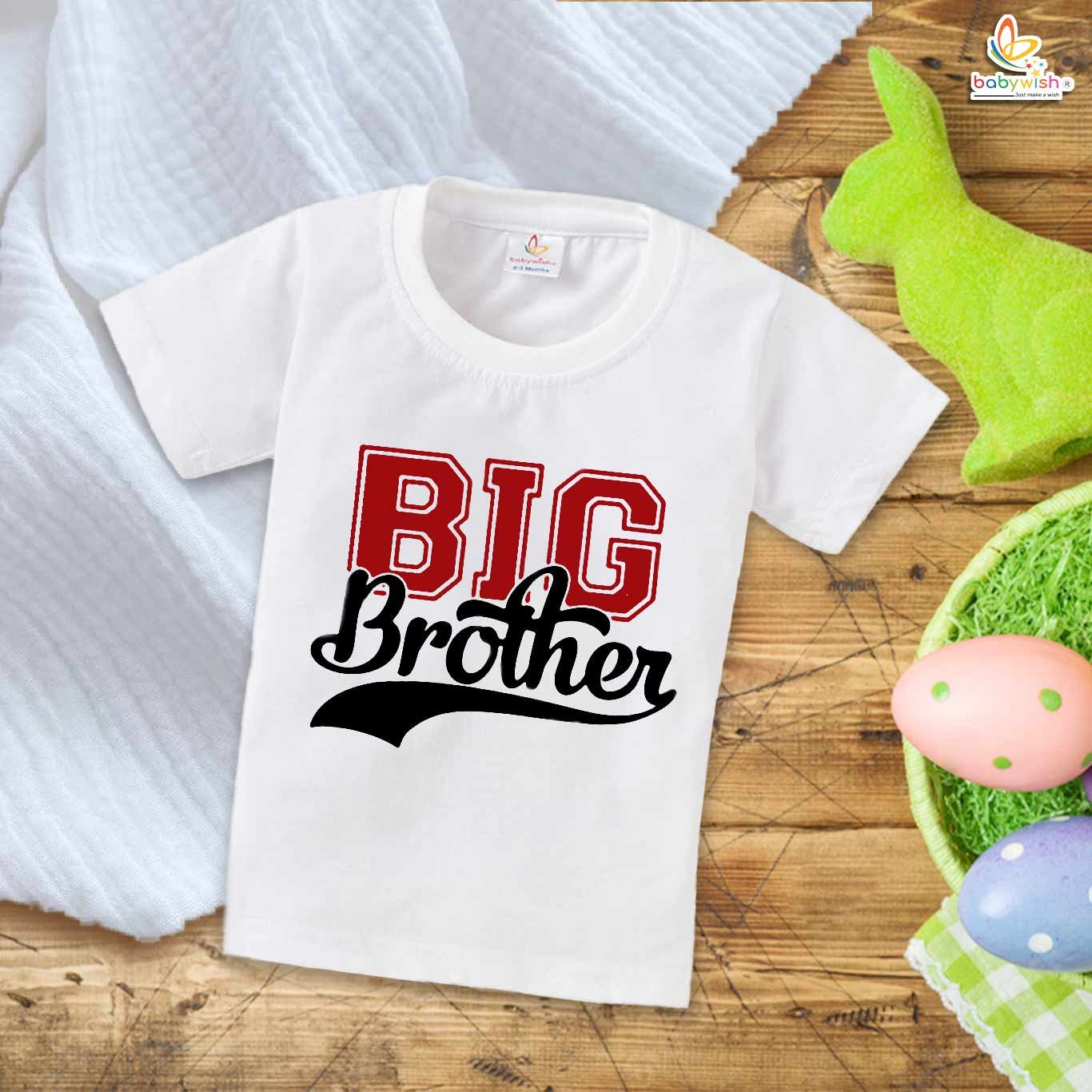 Big Brother T-Shirt – Brother & Sister Matching Family T-Shirt – Cute "Big Brother" Tee for Boys – Baby & Toddler Clothing – Babywish