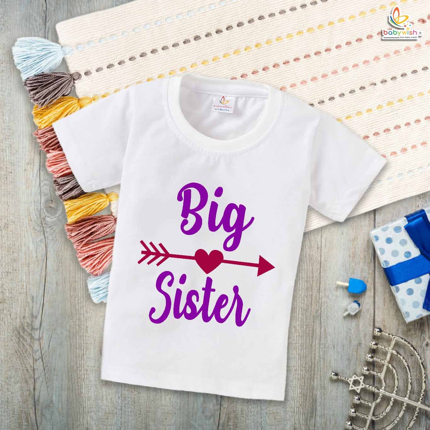 Big Sister T-Shirt | Matching Brother-Sister Outfits | Cute Sibling T-Shirts for Kids | My Brother-Sister Tee | Babywish