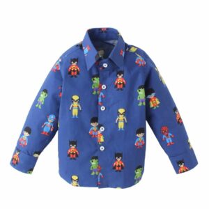 Kids Full Sleeve Shirt for Boys & Girls | Superhero Printed Theme Toddler Shirt | Summer & Winter Top Wear | Soft, Comfortable, Durable Kids Clothes for Everyday Wear
