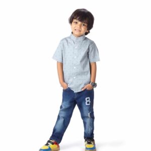 Kids Full Sleeve Shirt for Boy’s and Girl’s Half Sleeve V Neck Theme Toddler Shirt Summer and Winter Top wear Kids Clothes