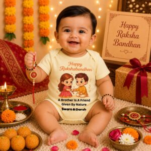 Personalized Raksha Bandhan Baby Romper