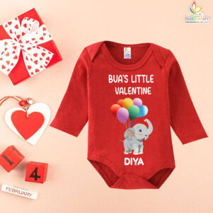 bua’s little valentine baby onesie