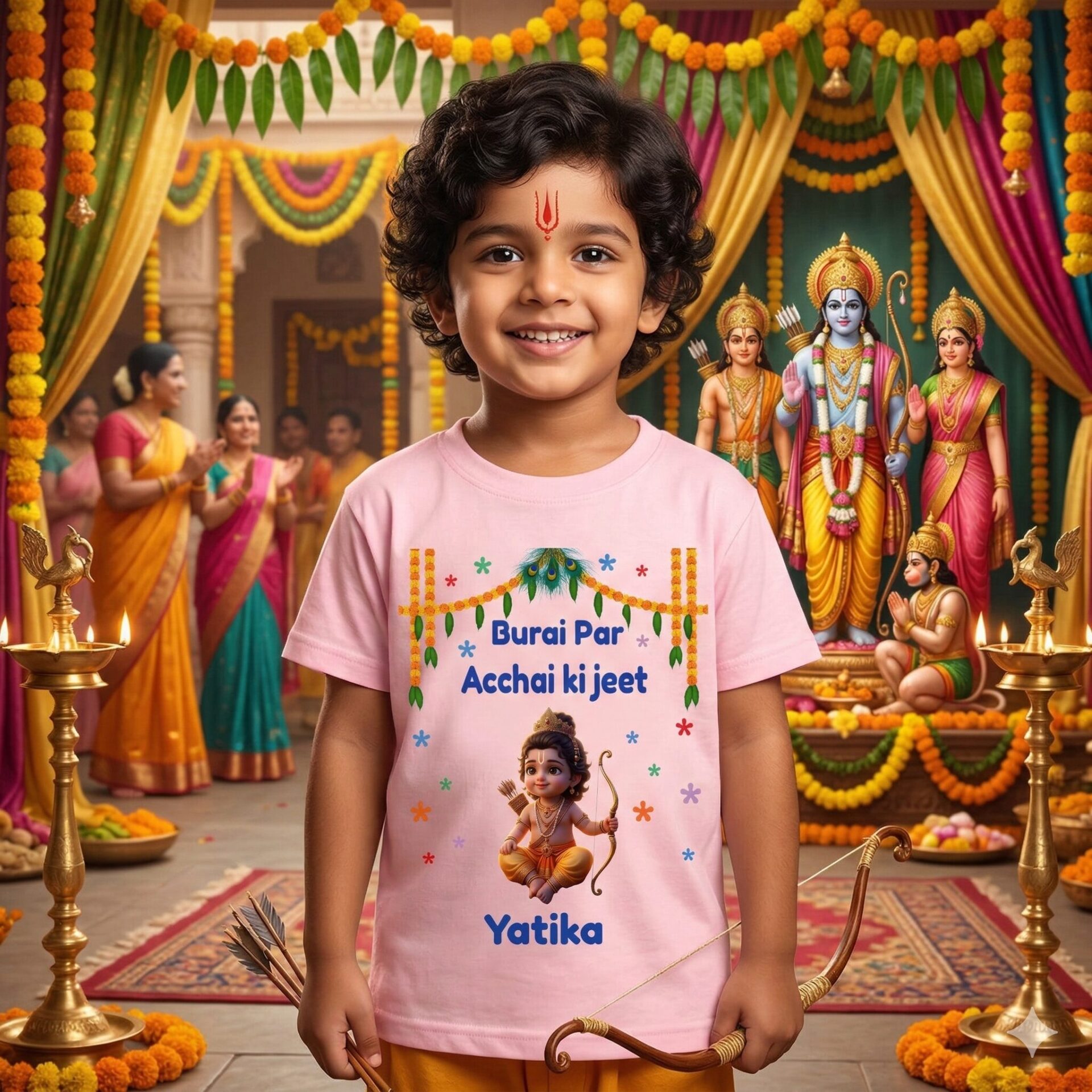 Ram Navami Hanuman Baby T Shirt