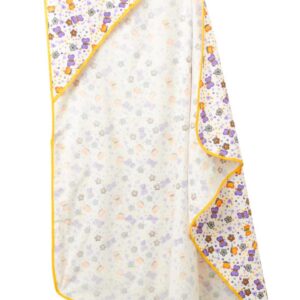 Baby Flannel Hooded Towels for Newborn – Soft Butterfly Print Bath Towel for Boys and Girls, Infant Bath Towel for Comfortable and Cute Drying