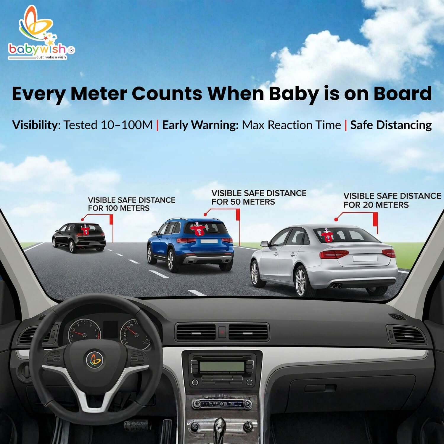 Car travel alert for baby