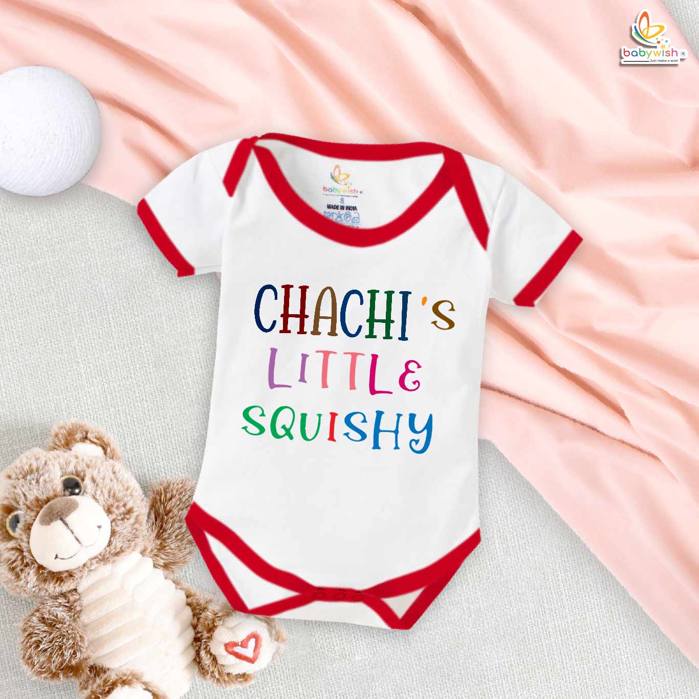 Chachi’s Little Squishy Personalized Baby Romper Soft Cotton Onesie