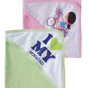 Baby Hooded Towels for Newborn – Combo Multicolor Bath Towels for Boys & Girls, Soft Absorbent Infant and Kids Hooded Towels, Cozy Baby Bath Wraps