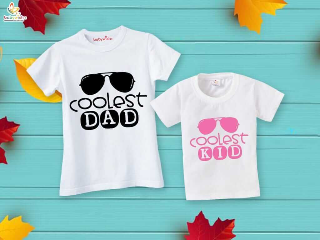 Fathers Day Special Combo White T-Shirts Sets for Father and Kid | Coolest Dad & Son Matching Outfits | Fun First Father’s Day Gift from Babywish