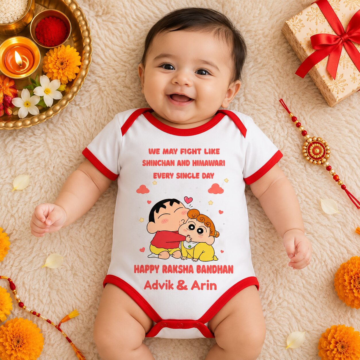 Baby Rakhi Romper