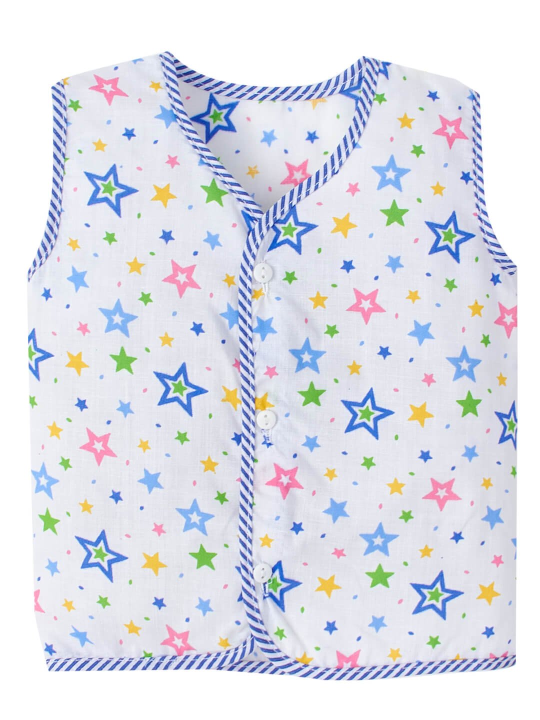 Sleeveless Cotton Baby Vests with Star Print | Babywish
