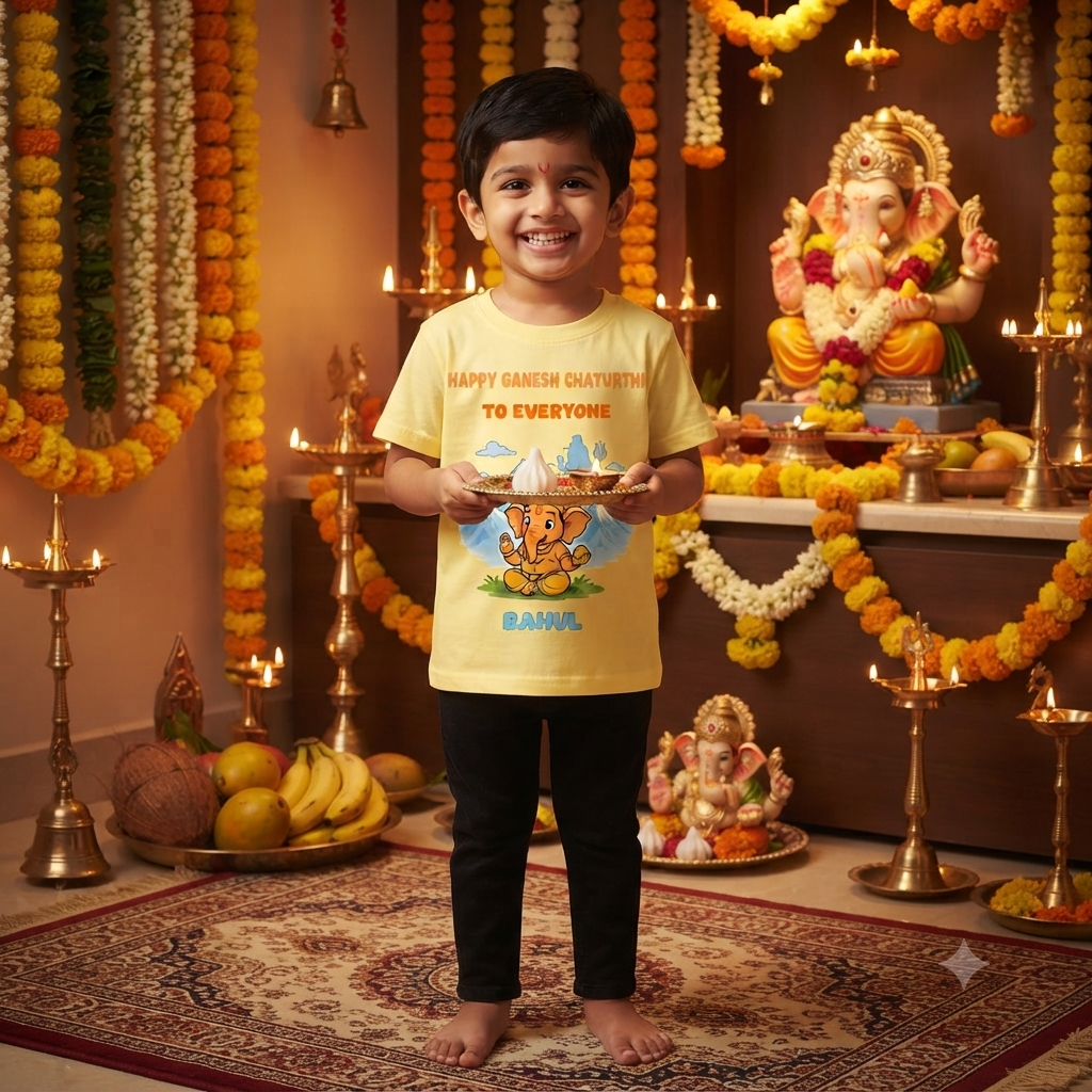 Ganesh Chaturthi t-shirt kids