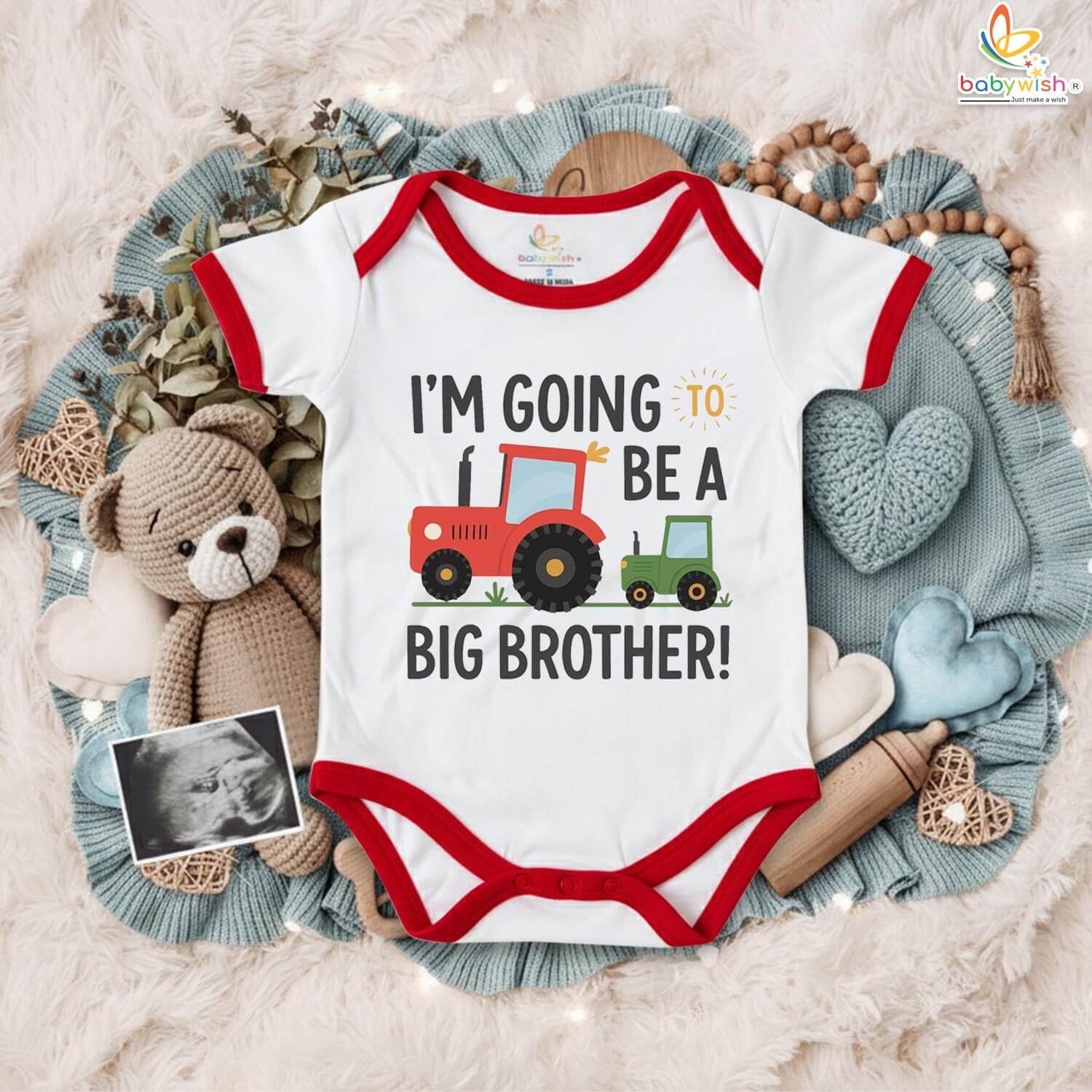Pregnancy Announcement Baby Bodysuit | Custom Baby Reveal for Parents & Family | Newborn Announcement Outfit – Babywish