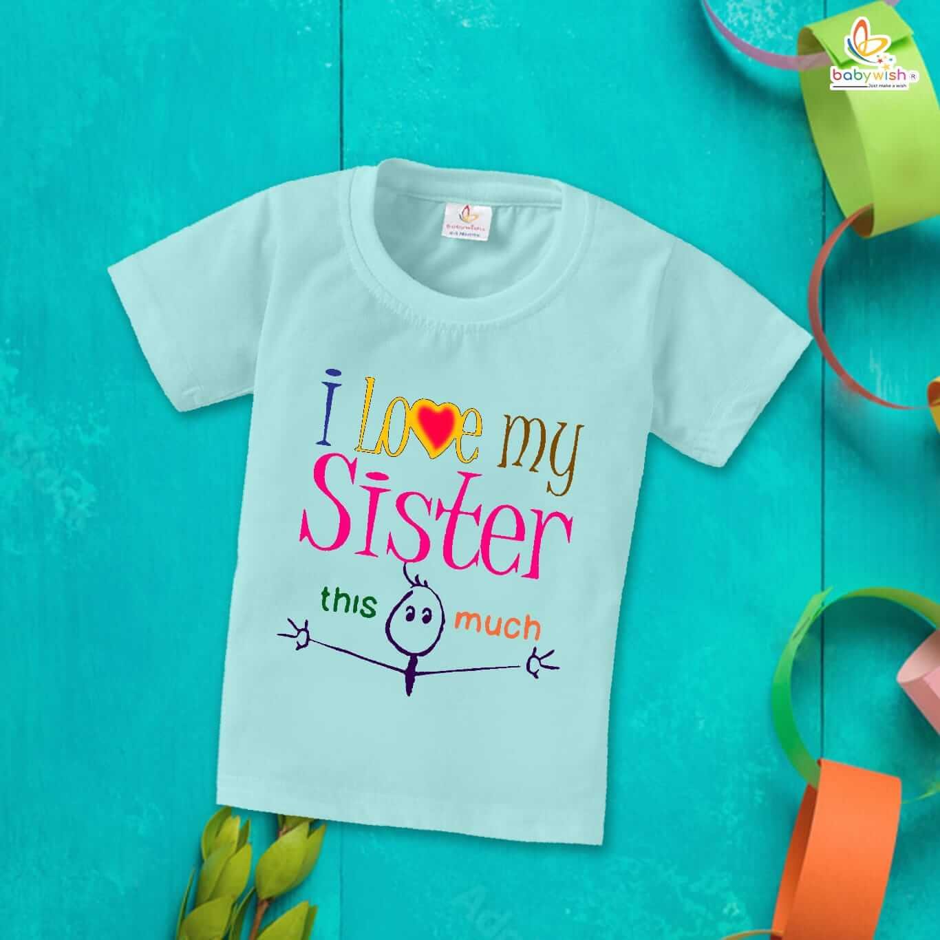 Cute Rakshabandhan T-Shirt for Kids, Brother Sister Matching Outfit, Fun Rakhi Festival Gift Tee, Half Sleeve Cotton Topwear for Boys & Girls – Babywish